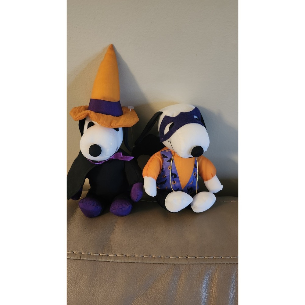 9" Peanuts Snoopy Witch/bat‎ Halloween United Featured Syndicate Plush